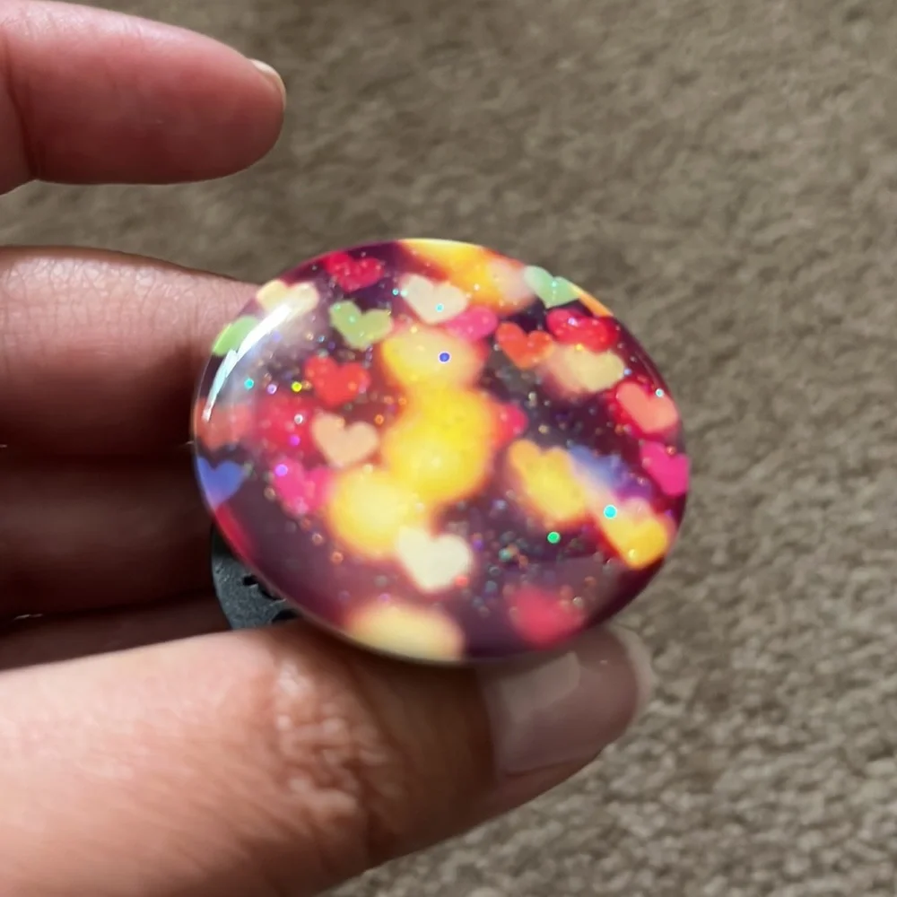 Popsocket Hearts and Glitter